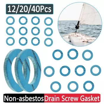 12-40 шт. прокладка сливного винта без асбеста для морского нижнего блока сливная пробка уплотнитель сливной винт шайба для Mercury 12-19183-3 12-19183Q02