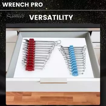 12/48 шт. Модульный органайзер для ключей, ящик для инструментов, комбинированный гаечный ключ с храповым механизмом, магнитный держатель, стойка для хранения инструментов 12pcs синий