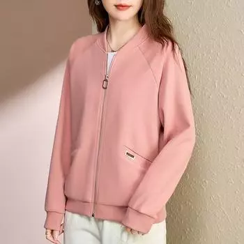 12/5000 Женская осенне-зимняя повседневная спортивная кофта с длинным рукавом M хаки