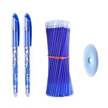 12/53/55 шт./набор стираемых стержней для ручек 0,5 мм моющаяся ручка офисные школьные канцелярские принадлежности 12PCS black set