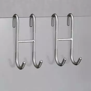 12*5*1,2 см двойной S-образный крючок 304 нержавеющая сталь вешалка для хранения для стеклянной двери типа душевой крючок для кухни/ванной вешалка для полотенец