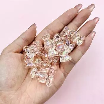 12,5*29,1 мм свободные бусины для браслета, сережек, конфет, желе, цветной акрил, 10 шт., аксессуары для ювелирных изделий своими руками разноцветный