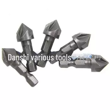 12,5 мм шестигранная рукоятка 5-гранный инструмент для снятия фаски: Зенковка по дереву для расширения, удаления заусенцев и раскрытия отверстий 1PC small