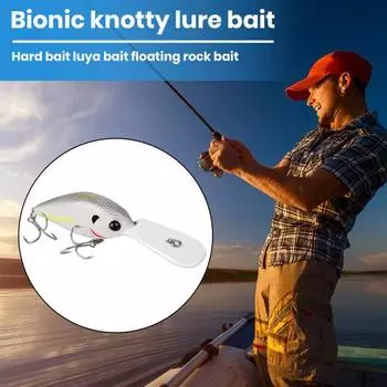 12,5 см/24,5 г портативная многоразовая бионическая приманка для применения в воде, дорожная плавающая каменная рыболовная площадка