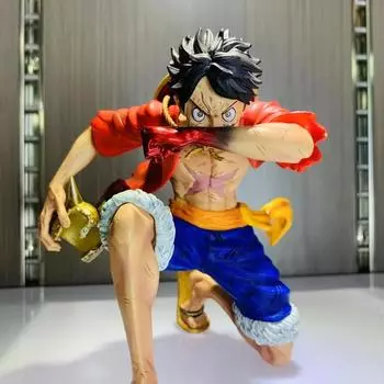 12,5 см One Piece Gear 2 Blow Luffy Аниме Фигурка GK Wano Country Gear 3 Фигурка Луффи ПВХ Модель Игрушки Подарки 12.5cm-no box красный