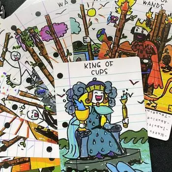 12*7 см Дудл Таро