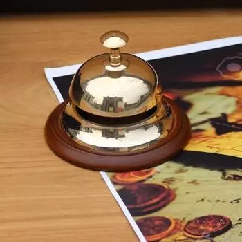 12,7 см Элегантный гостиничный колокольчик с цветочным орнаментом, настольный колокольчик в стиле ар-деко