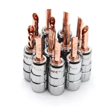 12/8/4 шт. разъем для подключения динамика типа «банан» без пайки медный штекерный разъем винтовой проводной адаптер для аудио-видео кабеля разъем