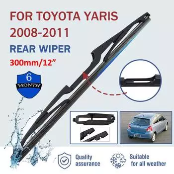12 автомобильный задний стеклоочиститель мягкий резиновый HD бесшумный автомобильный стеклоочиститель автомобильные аксессуары для Toyota Yaris FRANCH 2008-2011