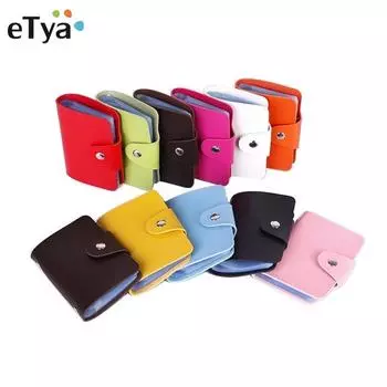 12 бит Fashoin кошельки для кредитных карт мягкие однотонные красочные застежки из искусственной кожи для женщин и мужчин бизнес-держатель для карточек кошелек сумки белый