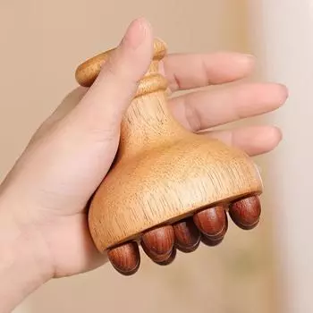 12 бусин деревянный гриб массажер устраняет локальный жир акупунктурные меридианы щетка талия Style B