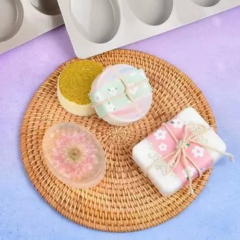 12-Cavity Square Shape Soap Mould Silicone Candle Mold Cake Cookie Tray Homemade Making DIY Ice Cube Candy Cupcake кирпич красный