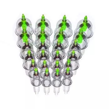 12 чашек, медицинские вакуумные банки, чашки для тела, присоски от целлюлита, терапия, массаж спины, расслабляющий антицеллюлитный массажер