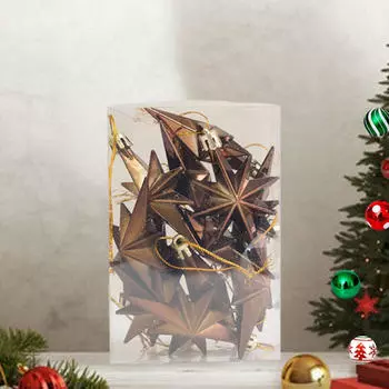 12 Christmas Ornaments for Holiday Crafts And Decorations Gift Ideas Window Party CoffeeStar 5.5cmx8cm