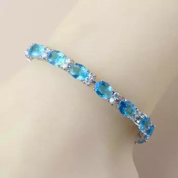 12-цветная модная бижутерия для здоровья с 925 пробой кубического циркония свадебные аксессуары браслет с подвесками для женщин подарок 18cm красный