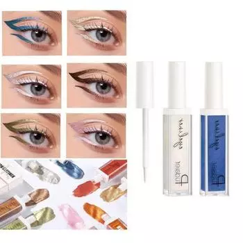 12-цветная перламутровая жидкая подводка для глаз, макияж глаз, стойкая, водостойкая и быстросохнущая, создание очаровательного макияжа глаз