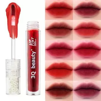 12-цветная жемчужная антипригарная губная помада, водная однотонная глазурь для губ, матовая, не легко выцветающая жидкая помада #3