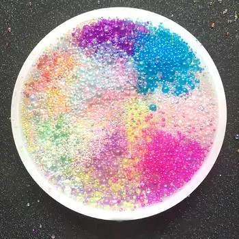 12-цветные мини-пузырьковые бусины из УФ-бутылки с водой, подходящие для самостоятельного изготовления ювелирных изделий из смолы для заполнения форм в стеклянных изделиях