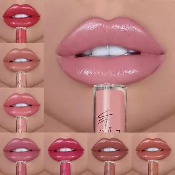 12 цветов бархатной матовой увлажняющей помады, увлажняющий цветной блеск для губ, водостойкий и устойчивый к поту, антипригарный стакан 1#