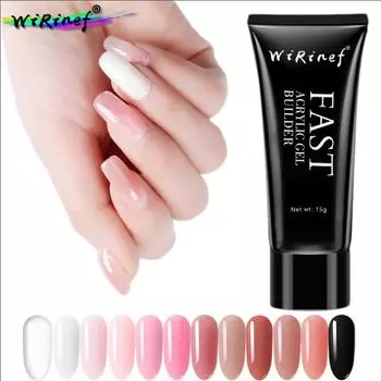 12 цветов гель для наращивания ногтей, клей для быстрого наращивания ногтей, УФ-гель для фототерапии, гель-лак для дизайна ногтей