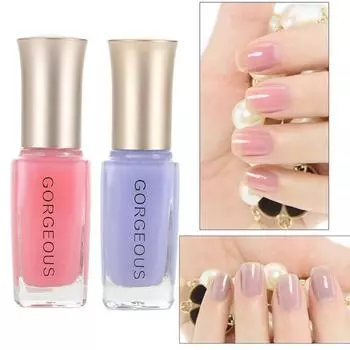 12 цветов, профессиональный новый модный лак для ногтей для женщин, полупрозрачный брендовый желейный лак для ногтей сладкого цвета 01