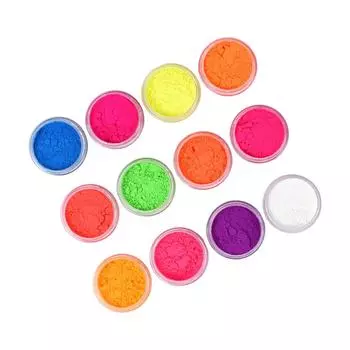 12 цветов светящейся пудры для ногтей маникюр тени для век блестки фестиваль вечеринка создание макияжа глаз искусство ремесло для женщин