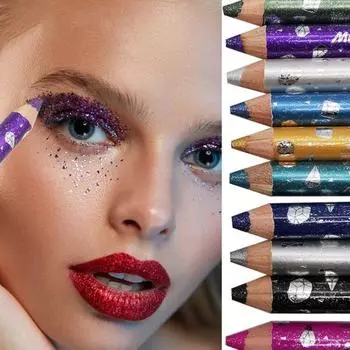 12 цветов водостойкие стойкие перламутровые тени для век карандаш-карандаш косметический