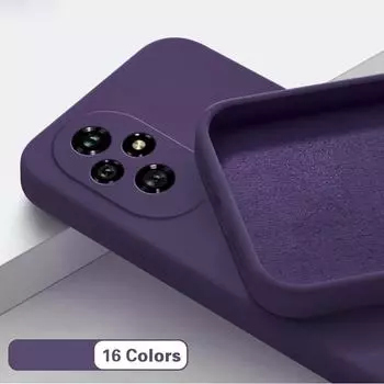 12 цветов жидкий силиконовый мягкий чехол для телефона TPU чехол для HUAWEI HONOR 200 / 200 Pro HONOR 200 Pro белый