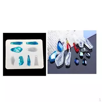 12 дизайнов геометрических силиконовых подвесок DIY ювелирных изделий из смолы, ремесленные формы