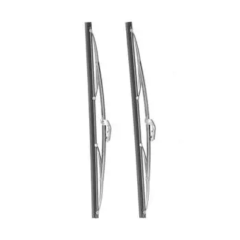 12 дюймов 30,48 см Щетки стеклоочистителя для лобового стекла из нержавеющей стали, полированные, серебристые, универсальные для автомобиля