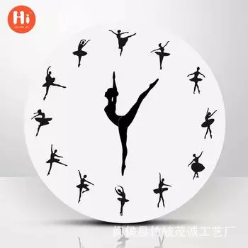 12 дюймов 30 см балет настенные часы винтажные круглые часы настенные наклейки настенные часы декоративные подвесные часы