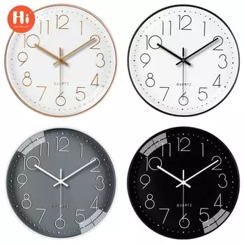 [12 дюймов 30 см] часы бытовые настенные часы для гостиной простые трехмерные цифровые настенные часы
