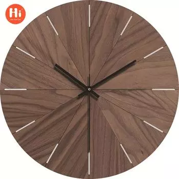 12 дюймов 30 смСтильные часы для гостиной, простые, бесшумные, декоративные настенные часы с рисунком под дерево, американские, креативные часы для спальни HR-CMW01
