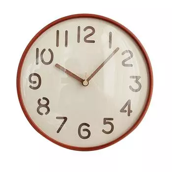 12 дюймов деревянные настенные часы бесшумные не тикающие настенные часы на батарейках круглые для кухни дома Dark Wood