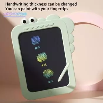 12-дюймовая цветная доска для письма с ЖК-дисплеем, легкий мультяшный дизайн для рисования - многофункциональная универсальная доска для рисования игрушек для детей розовый