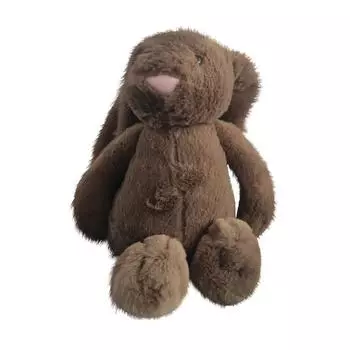 12-дюймовая кукла-кролик с длинными ушами, детская плюшевая игрушка, подушка, подарок на день рождения, свадебный подарок One Size коричневый