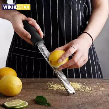 12-дюймовая многофункциональная прямоугольная терка для сыра из нержавеющей стали, инструменты для шоколада, лимона, цедры, овощечистка для фруктов, кухонные гаджеты