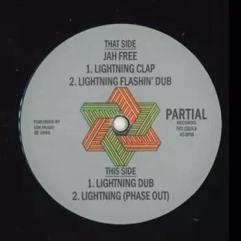 12-дюймовая пластинка JAH FREE - Удар молнии; Lightning Flashin’ PRTL12024 Частичный 1993 Великобритания Регги, Ска и Даб
