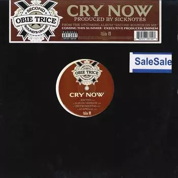 12-дюймовая пластинка OBIE TRICE - Cry Now B000732611 SHADY 2006 US Рэп и хип-хоп/R&B Б/У