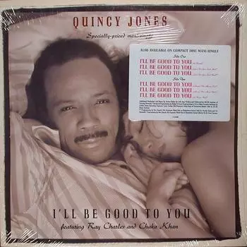 12-дюймовая пластинка QUINCY JONES, RAY CHARLES & CHAKA K - I ll Be Good To You 9214080 Qwest Records 1989 US Соул/Фанк Б/У