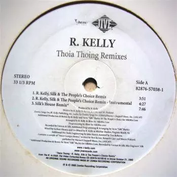 12-дюймовая пластинка R. KELLY - Thoia Thong (Ремиксы) 82876570381 Jive 2003 США Танцевальная и Электронная Б/У