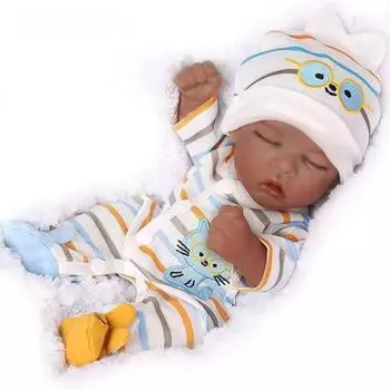 12-дюймовая полностью виниловая кукла возрождения тела Реалистичная спящая кукла для новорожденных девочек-близнецов 30 см Мини-африканская черная кожа Boneca Reborn куклы для малышей для детей white girl
