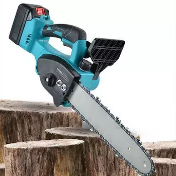 12-дюймовая ручная электрическая цепная пила, 1300 об/мин, бесщеточная перезаряжаемая литиевая электрическая пила, бытовой инструмент для обрезки деревьев