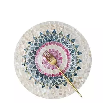 12-дюймовая ручная работа, качество украшения дома в гостиничном ресторане, в форме американского материала, тарелка, лакированные подложки 30cm естественный