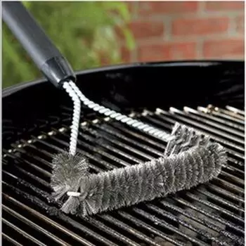 12-дюймовая Y-образная проволока из нержавеющей стали для гриля, щетка для чистки духовки, щетка для гриля, сетка для барбекю, вьющиеся волосы