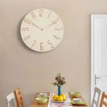 12-дюймовые бесшумные кварцевые настенные часы Простые настенные часы для гостиной и спальни Украшения для дома Кубические цифровые настенные часы