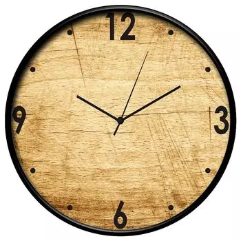 12-дюймовые дизайнерские пластиковые аналоговые круглые настенные часы для дома, кухни, гостиной, спальни, офиса (30 см х 30 см х 6 см)