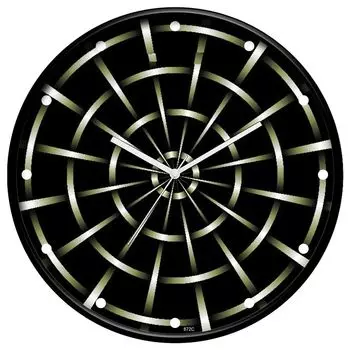 12-дюймовые дизайнерские пластиковые аналоговые круглые настенные часы для дома, кухни, гостиной, спальни, офиса (30 см х 30 см х 6 см)