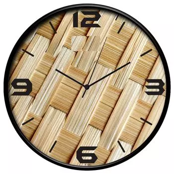 12-дюймовые дизайнерские пластиковые аналоговые круглые настенные часы для дома, кухни, гостиной, спальни, офиса (30 см х 30 см х 6 см)
