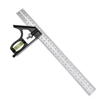 12-дюймовые комбинированные квадратные столярные и деревообрабатывающие измерительные инструменты, металлическая линейка, набор квадратных Т-образных линеек